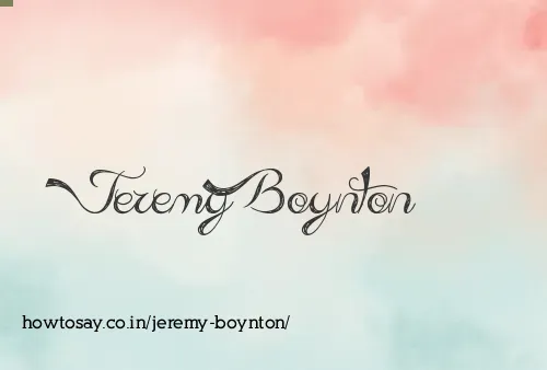 Jeremy Boynton