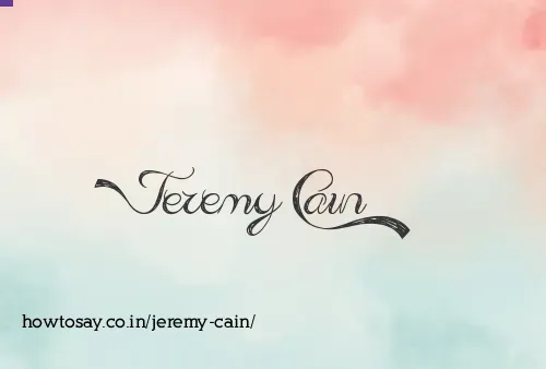Jeremy Cain