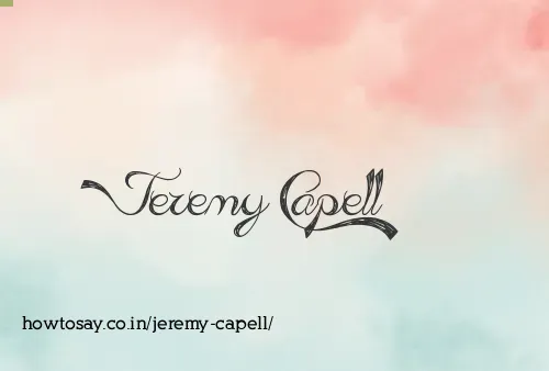Jeremy Capell