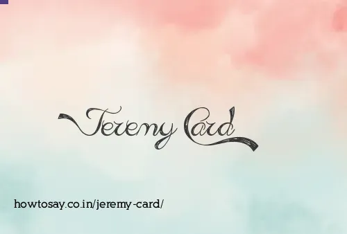 Jeremy Card