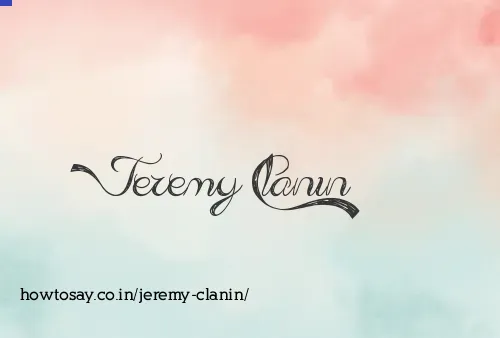 Jeremy Clanin