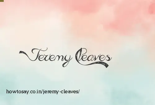Jeremy Cleaves