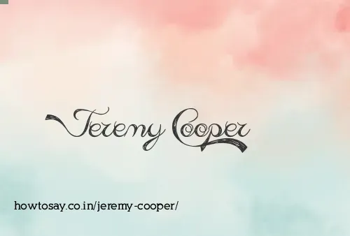 Jeremy Cooper