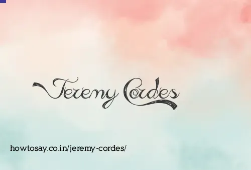 Jeremy Cordes