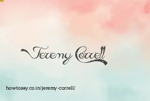 Jeremy Correll