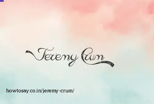 Jeremy Crum