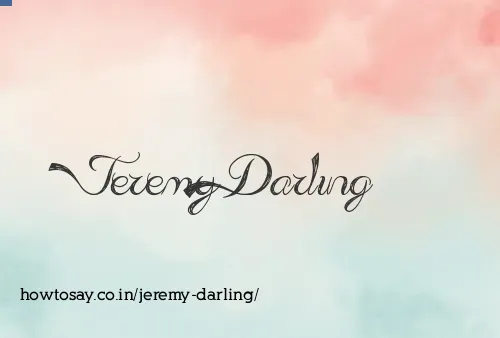 Jeremy Darling