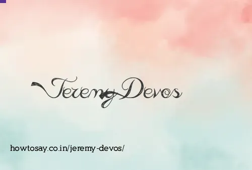 Jeremy Devos