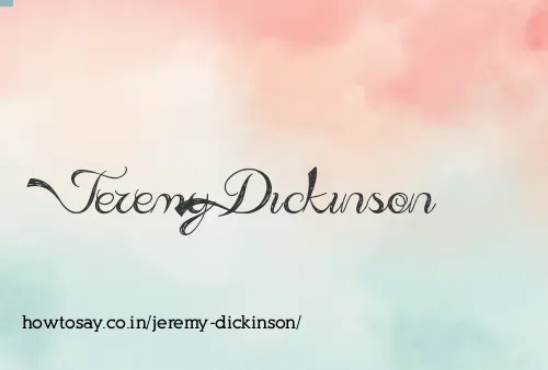 Jeremy Dickinson