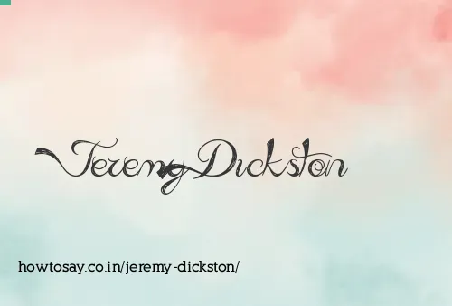 Jeremy Dickston