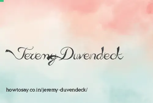 Jeremy Duvendeck