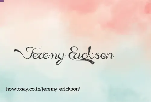 Jeremy Erickson