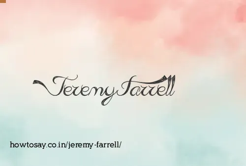 Jeremy Farrell