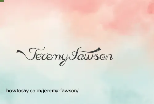 Jeremy Fawson
