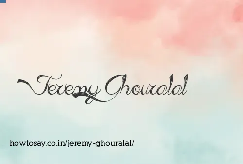 Jeremy Ghouralal