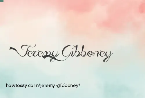 Jeremy Gibboney