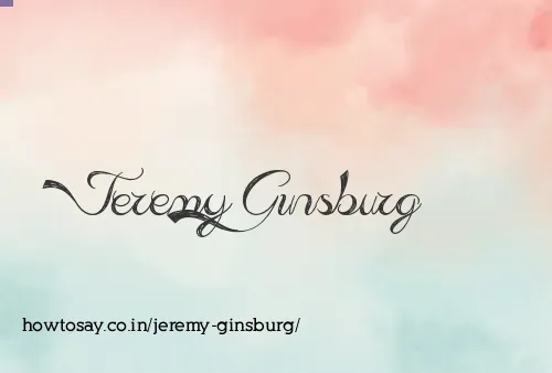 Jeremy Ginsburg