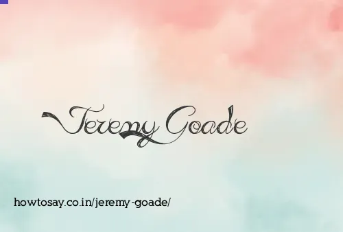 Jeremy Goade