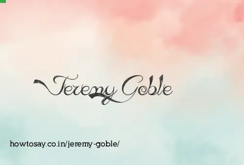 Jeremy Goble