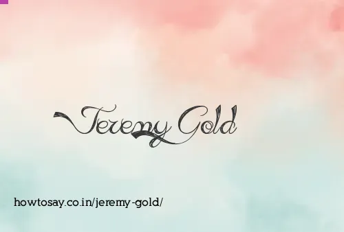 Jeremy Gold