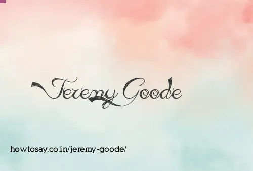 Jeremy Goode