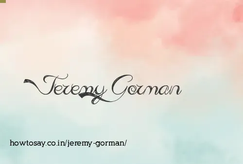 Jeremy Gorman