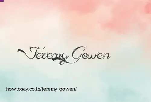 Jeremy Gowen