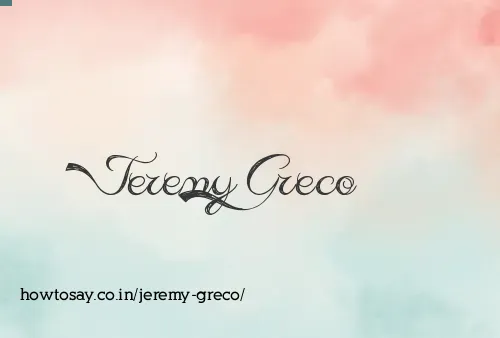 Jeremy Greco