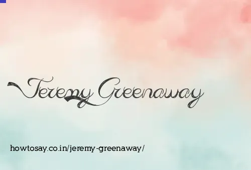 Jeremy Greenaway