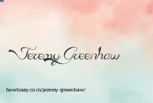 Jeremy Greenhaw