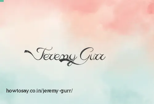 Jeremy Gurr