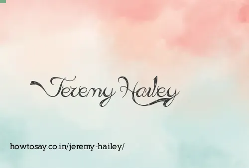 Jeremy Hailey