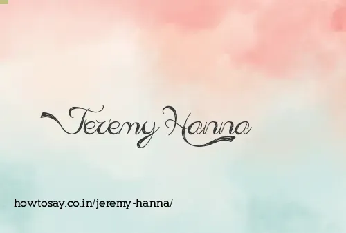 Jeremy Hanna