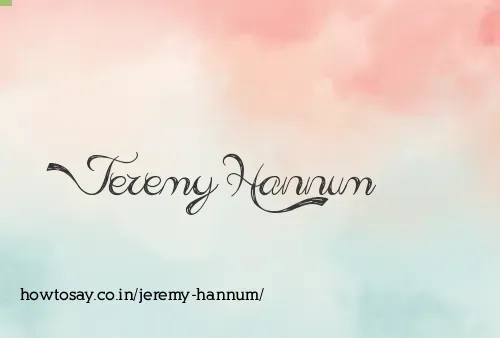 Jeremy Hannum