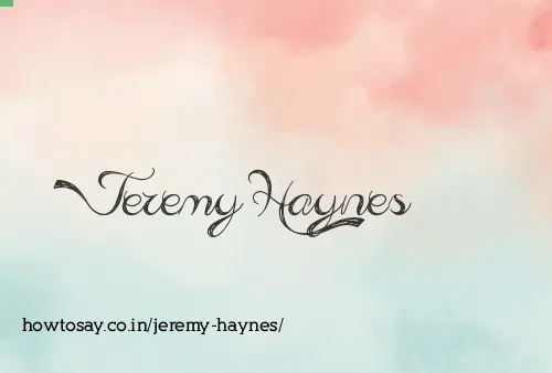 Jeremy Haynes