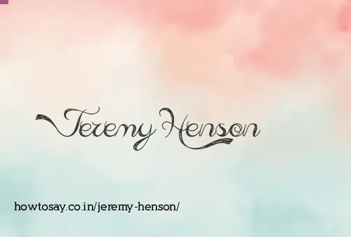 Jeremy Henson