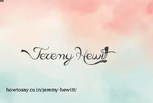 Jeremy Hewitt