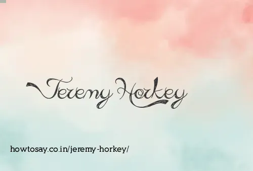 Jeremy Horkey