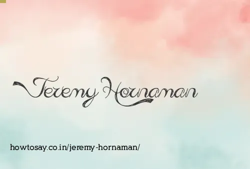 Jeremy Hornaman