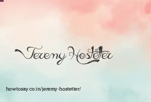 Jeremy Hostetter
