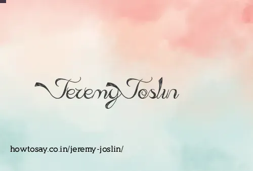 Jeremy Joslin
