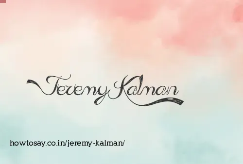 Jeremy Kalman