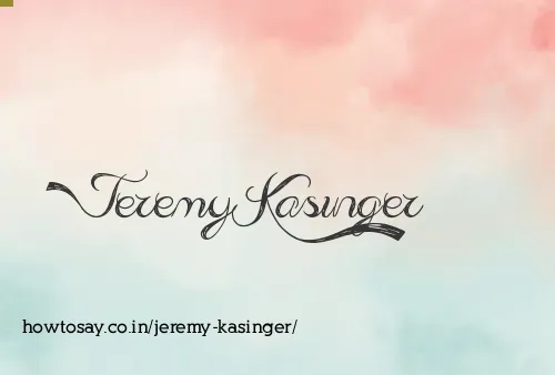 Jeremy Kasinger