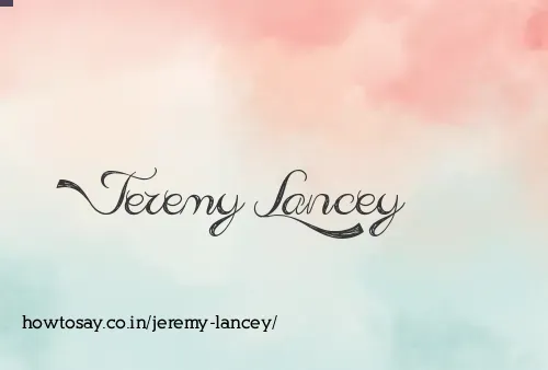 Jeremy Lancey