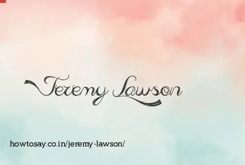Jeremy Lawson