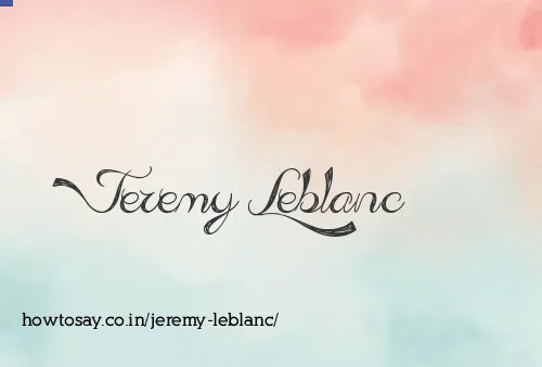 Jeremy Leblanc