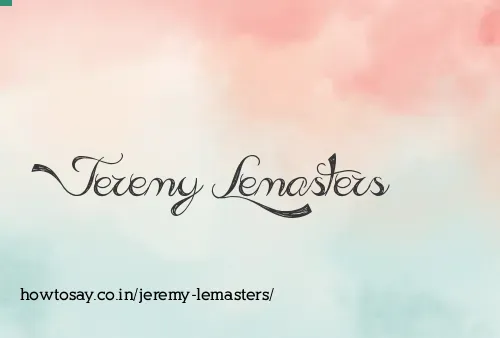 Jeremy Lemasters