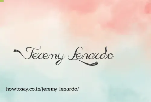 Jeremy Lenardo