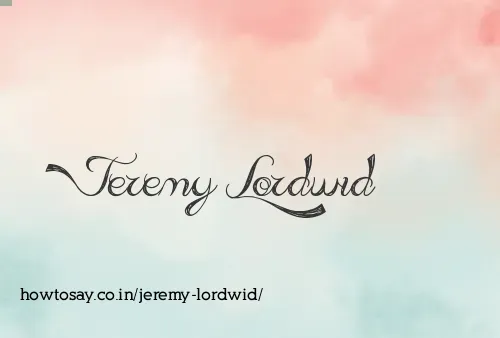 Jeremy Lordwid