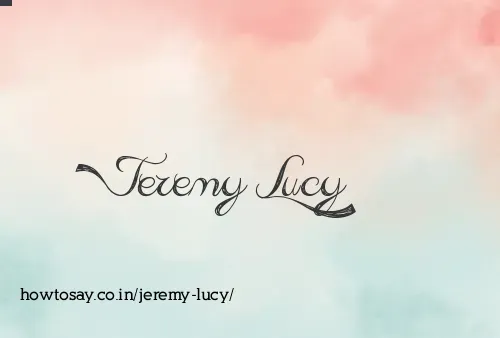 Jeremy Lucy